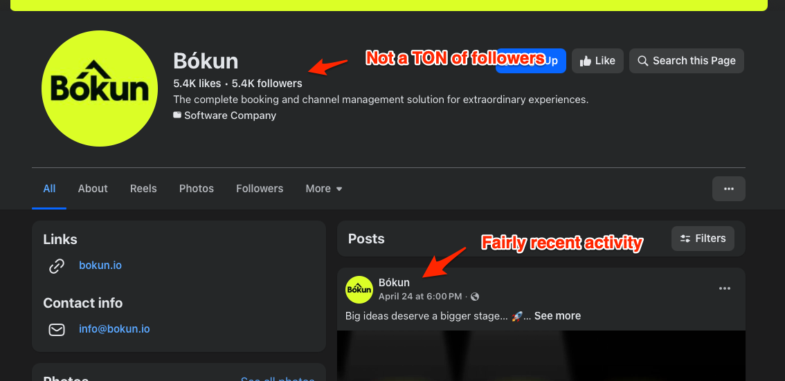 Bokun Facebook Page