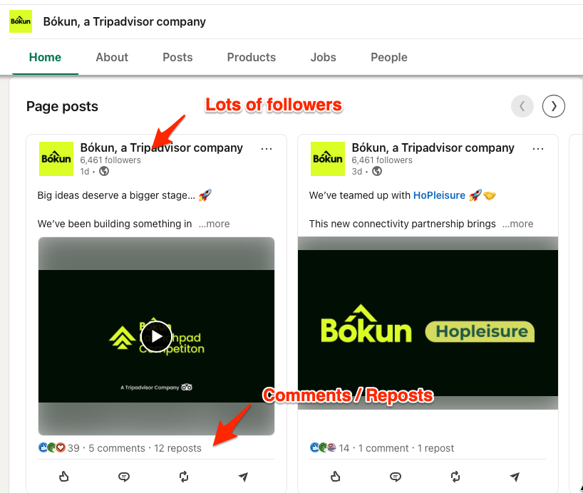 Bokun LinkedIn Page